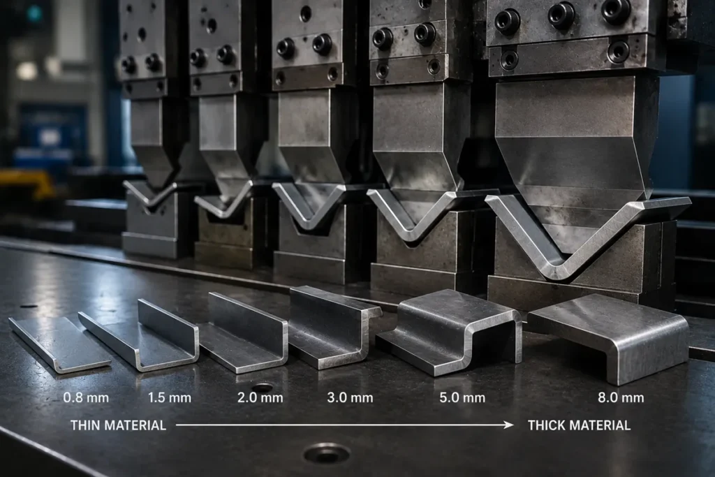 How Material Thickness Affects Bending Accuracy